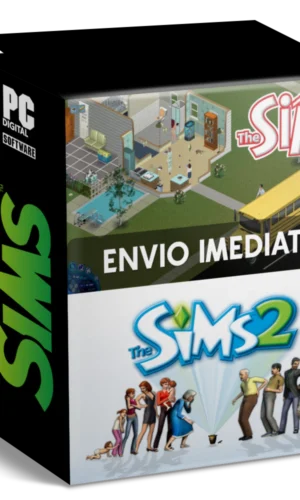 COMBO THE SIMS 1 E 2 PC - ENVIO DIGITAL