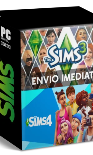 COMBO THE SIMS 3 E 4 PC - ENVIO DIGITAL