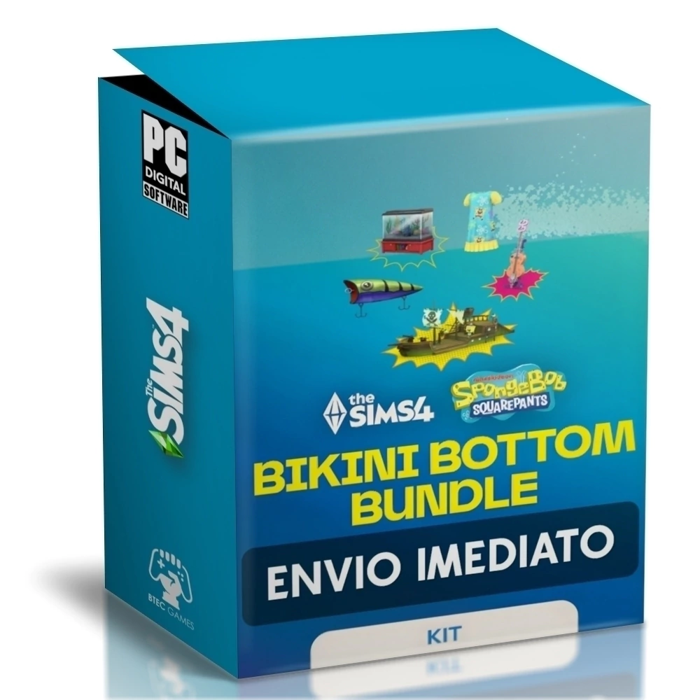 COMBO FENDA DO BIQUINI (2 KITS BOB ESPONJA) PC - ENVIO DIGITAL
