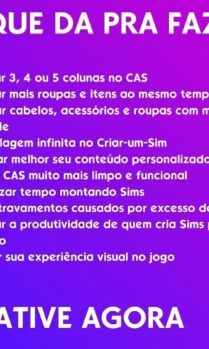 MOD MORE COLUMNS IN CAS PORTUGUES TS4 PC - ENVIO DIGITAL